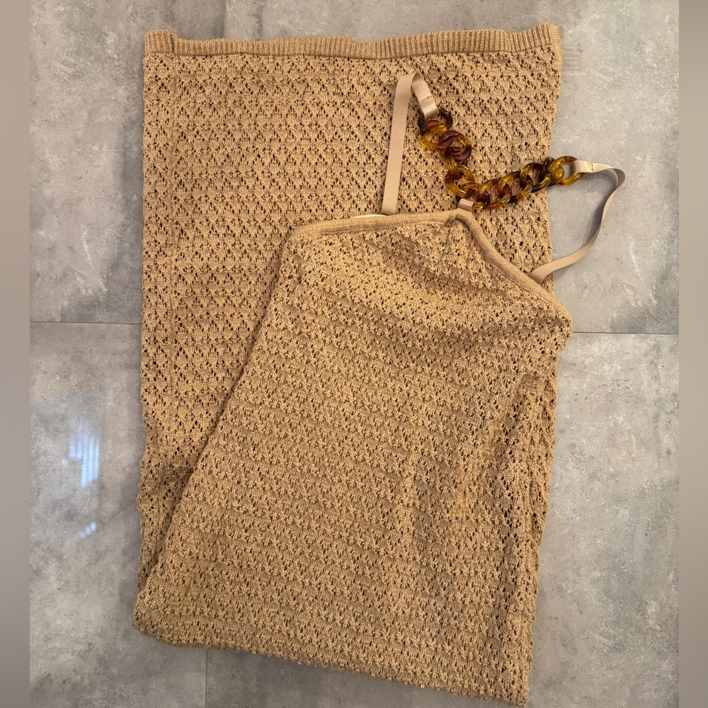 Boston Proper Beige Maxi Knit Dress | XS - Picture 2 of 9